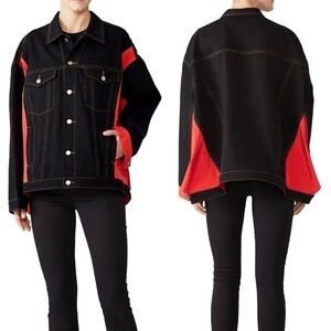 Koché Black Oversized Denim Jacket